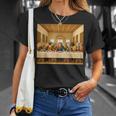 最後の猫晩餐 おもしろ猫 猫好きさん キャットアートクラシック Tシャツ 彼女への贈り物
