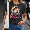 柴犬 面白いtシャツ 犬 宇宙飛行士 かわいい メンズ 子供 おもしろ 服 グッズ ネタ 犬好き Tシャツ 彼女への贈り物