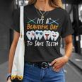 歯科医 歯科助手 衛生士 歯 Tシャツ 彼女への贈り物