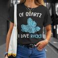 水晶鉱石コレクター 地質学者 Tシャツ 彼女への贈り物
