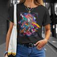浮世絵シリーズ 踊る猫芸妓 サバトラ Tシャツ 彼女への贈り物