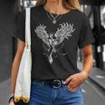 灰からのフェニックス フェニックス 神話上の生き物 不死鳥 Tシャツ 彼女への贈り物