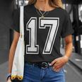 番号17インチ ホワイト Tシャツ 彼女への贈り物
