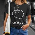 眠っているメジェド、面白い皮肉 長袖tシャツ Tシャツ 彼女への贈り物