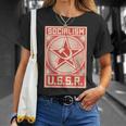 社会主義ソ連ovi8 ヴィンテージプロパガンダ。 Tシャツ 彼女への贈り物