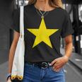 社会正義と自由の黄色い星 Tシャツ 彼女への贈り物
