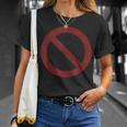 禁止標識 禁止 Tシャツ 彼女への贈り物