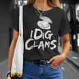 私は潮干狩り潮干狩り潮干狩りシャツシェルレーキを掘る Tシャツ 彼女への贈り物