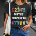 算数スーパーヒーロー、面白いモンスターナンバー、算数 Tシャツ 彼女への贈り物