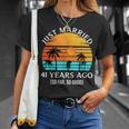 結婚記念日 結婚41年前 こんなに良い Tシャツ 彼女への贈り物