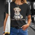 自閉症啓発サポート犬ラブラドールのニューロダイバーシティ 長袖tシャツ Tシャツ 彼女への贈り物
