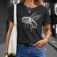 蜂 動物 モチーフ アート 蜂 Tシャツ 彼女への贈り物