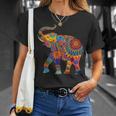 象の鼻 動物 アフリカ サファリ 大自然 甘い象 Tシャツ 彼女への贈り物