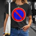 道路標識 駐車禁止 Tシャツ 彼女への贈り物