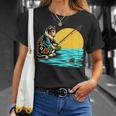 釣り 猫 面白いtシャツ 釣りバカ 釣り人 メンズ おもしろ ネタ 面白い 服 オリジナル 海釣り 川釣り Tシャツ 彼女への贈り物