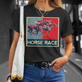 面白いtシャツ 馬tシャツ 競馬 馬 レース 乗馬 ジョッキー メンズ おもしろ 面白い グッズ ネタ 男性用 レトロ 長袖tシャツ Tシャツ 彼女への贈り物