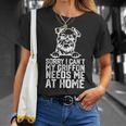 面白い、ごめんなさい、できないのです、ブリュッセル・グリフォンが家で私を必要としています Tシャツ 彼女への贈り物