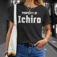 面白いアジアの名前 イスラム教徒のギフト Ichiroの財産 Tシャツ 彼女への贈り物