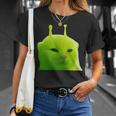 面白いエイリアン 猫 ミーム Glerp Glorp Zep Zep Tシャツ 彼女への贈り物