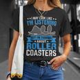 面白いジェットコースター テーマパーク ジェットコースター Tシャツ 彼女への贈り物