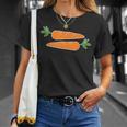 面白い人参デザイン 野菜にんじん Tシャツ 彼女への贈り物