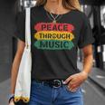 音楽を通したビンテージピース Tシャツ 彼女への贈り物