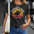 馬好きの方や競馬ファンにお勧め 勝者の走り オシャレな競馬イラスト Tシャツ 彼女への贈り物