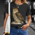 鳥 面白いtシャツ フクロウ ミミズク バードウォッチング 服 メンズ おもしろ グッズ 面白い おしゃれ Tシャツ 彼女への贈り物