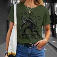 Grussom Krampus Dark Christmas Horror Krampusaludos Camiseta unisex Regalos para ella