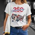 250年の独立記念日 愛国心が強い250周年 アメリカ Tシャツ 彼女への贈り物