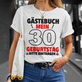 30th Birthday Party Guest List Guest Book 30th Birthday T-Shirt Gifts for Her