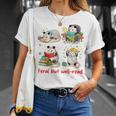 Book Lover Opossum Reading Squad Bookish Feral But Well-Read T-Shirt Gifts for Her
