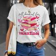 All Booked For Valentines Book Lovers Pink Valentine's Day T-Shirt Gifts for Her