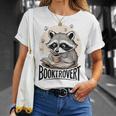 Booktrovert Raccoon Reading And Coffee For Book Lover T-Shirt Gifts for Her