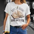 Boys In Books Are Better T-Shirt Gifts for Her