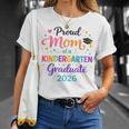 Colorful Proud Mom Of A Kindergarten Graduate 2026 Grad T-Shirt Gifts for Her
