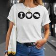 De Ratas I Love Rat De Ratas Camiseta unisex Regalos para ella