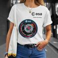Esa欧州宇宙機関ミッションesmアルテミスパッチ Tシャツ 彼女への贈り物