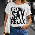 Frankieay Relax 太字フォントシャツ Tシャツ 彼女への贈り物