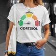 Low Cortisol Levels Meme Tシャツ 彼女への贈り物