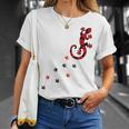Gecko Footprint ハイビスカスフラワー ハワイサーフスタイルtシャツ Tシャツ 彼女への贈り物