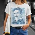 Glitschika s ニコラ・テスライラストtシャツ Tシャツ 彼女への贈り物