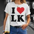 I Heart Lk Initials I Love LK First And Last Name L K Tシャツ 彼女への贈り物