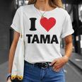 I Heart Tama Japan Love 日本土産 Tシャツ 彼女への贈り物