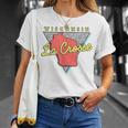 La Crosse ウィスコンシン ヴィンテージ Wi レトロ トライアングル Tシャツ 彼女への贈り物