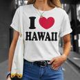 I Love Hawaii ハワイが大好き Tシャツ 彼女への贈り物