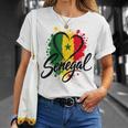 I Loveenegal 休暇 旅行 旗 お土産 ハート ツーリスト Tシャツ 彼女への贈り物