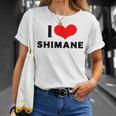 I Lovehimane 愛 ハート 島根 島根県 日本 お土産 かわいい おしゃれ Tシャツ 彼女への贈り物