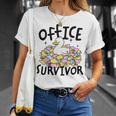 Officeurvivor かわいいアヒルの付箋 ユーモア 長袖tシャツ Tシャツ 彼女への贈り物