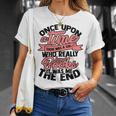 Once Upon a Time There Was a Girl Bookmark And Books T-Shirt Gifts for Her Once Upon a Time There Was a Girl Bookmark And Books T-Shirt Gifts for Her